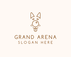 Pet Brown Dog logo design