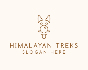 Pet Brown Dog logo design