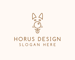 Pet Brown Dog logo design