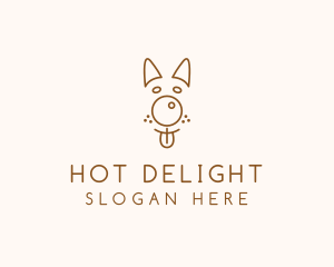 Pet Brown Dog logo design