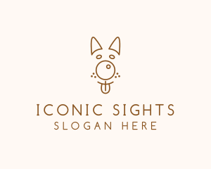 Pet Brown Dog logo design