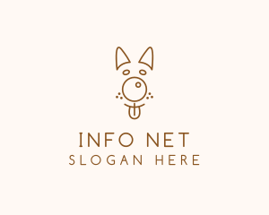 Pet Brown Dog logo design