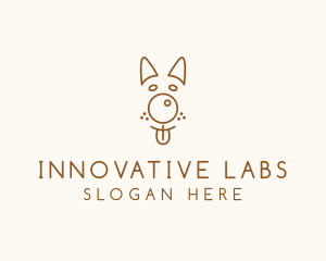 Pet Brown Dog logo design