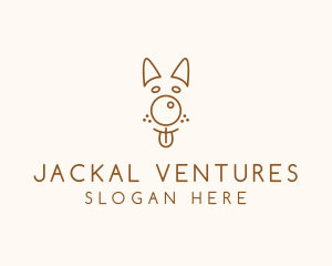 Pet Brown Dog logo design