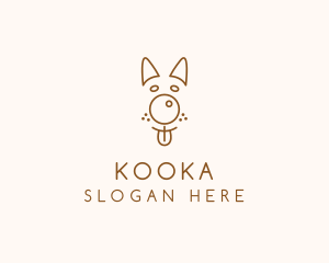 Pet Brown Dog logo design