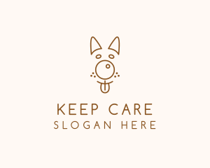 Pet Brown Dog logo design