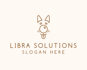 Pet Brown Dog logo design