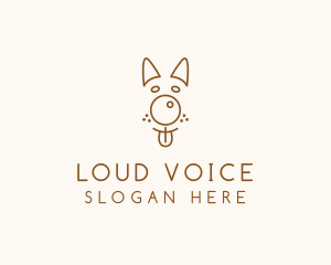 Pet Brown Dog logo design