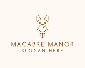 Pet Brown Dog logo design