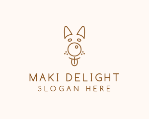 Pet Brown Dog logo design