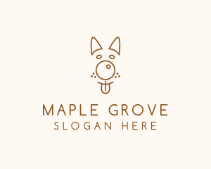 Pet Brown Dog logo design