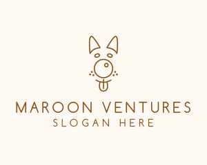 Pet Brown Dog logo design