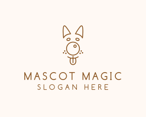 Pet Brown Dog logo design