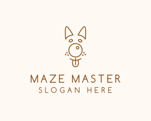 Pet Brown Dog logo design