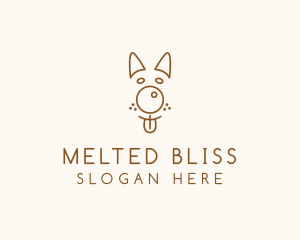 Pet Brown Dog logo design