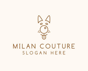 Pet Brown Dog logo design