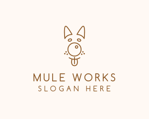 Pet Brown Dog logo design