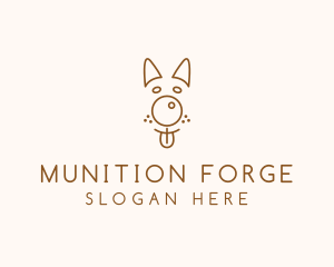 Pet Brown Dog logo design