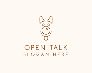 Pet Brown Dog logo design