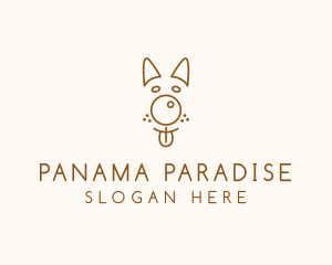 Pet Brown Dog logo design