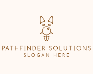 Pet Brown Dog logo design