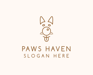 Pet Brown Dog logo design