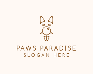 Pet Brown Dog logo design