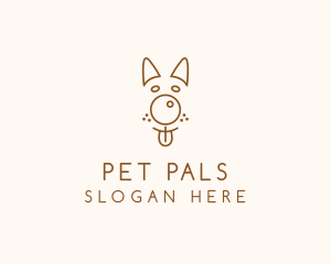 Pet Brown Dog logo design