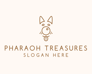 Pet Brown Dog logo design