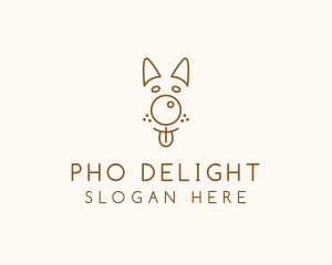 Pet Brown Dog logo design