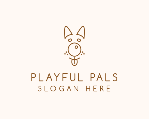 Pet Brown Dog logo design