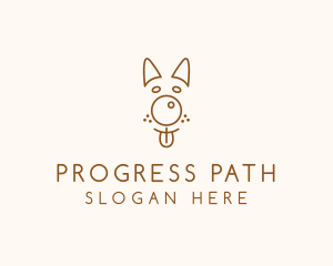 Pet Brown Dog logo design