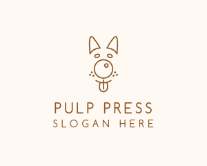 Pet Brown Dog logo design