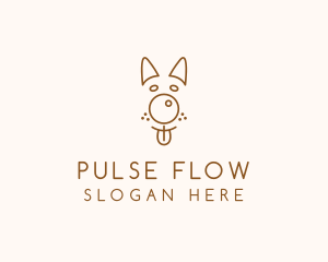 Pet Brown Dog logo design