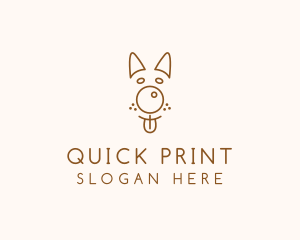 Pet Brown Dog logo design