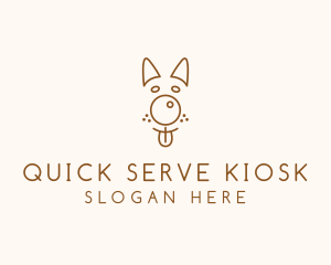 Pet Brown Dog logo design