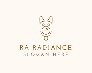 Pet Brown Dog logo design