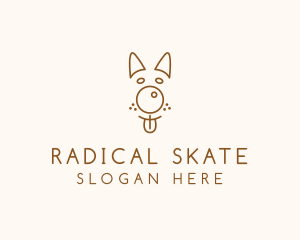 Pet Brown Dog logo design