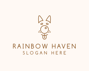 Pet Brown Dog logo design