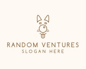 Pet Brown Dog logo design