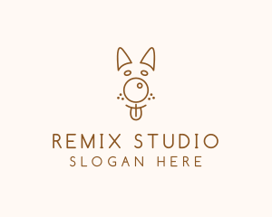 Pet Brown Dog logo design