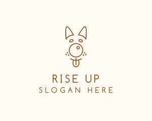 Pet Brown Dog logo design