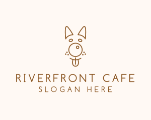 Pet Brown Dog logo design