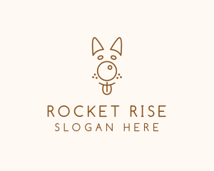 Pet Brown Dog logo design