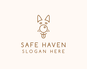 Pet Brown Dog logo design