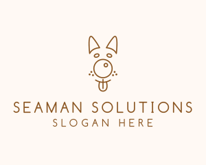 Pet Brown Dog logo design