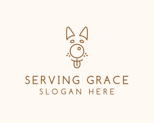 Pet Brown Dog logo design