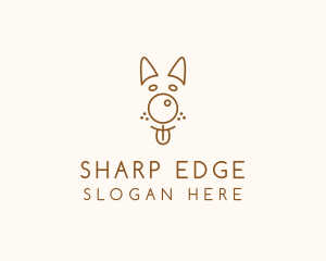 Pet Brown Dog logo design