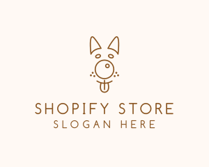 Pet Brown Dog logo design