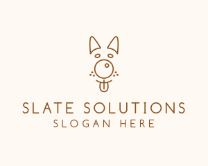 Pet Brown Dog logo design